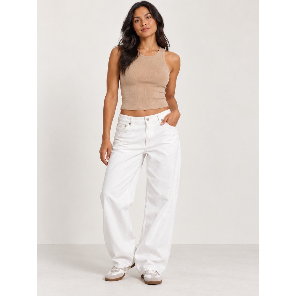 Joes Jeans The Ryan Low Slung Baggy White Jeans Size 29 TREPFD5304 NWT